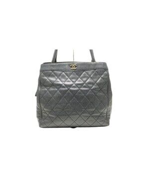 Chanel Quilted Caviar Leather GD Tote